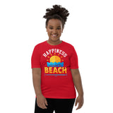 1_231 - Happiness is a day at the beach - Youth Short Sleeve T-Shirt