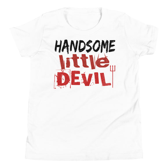 9 - Handsome little devil - Youth Short Sleeve T-Shirt
