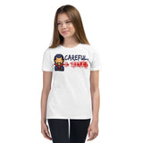 19 - Careful I bite - Youth Short Sleeve T-Shirt