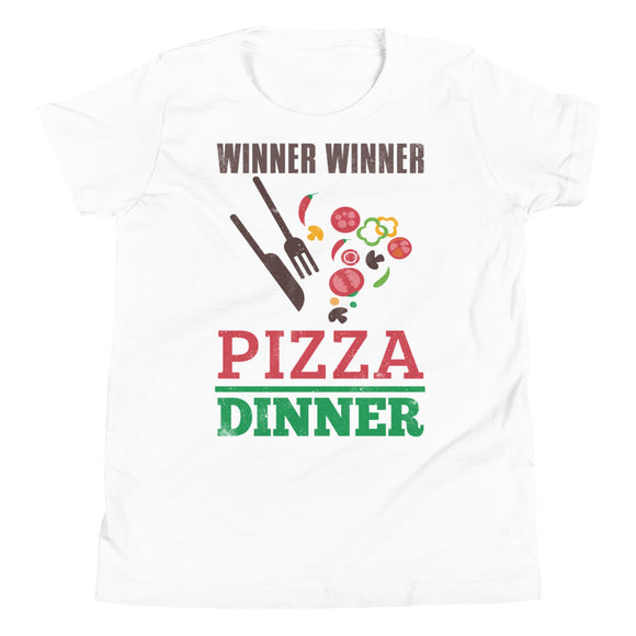 4_121 - Winner winner pizza dinner - Youth Short Sleeve T-Shirt