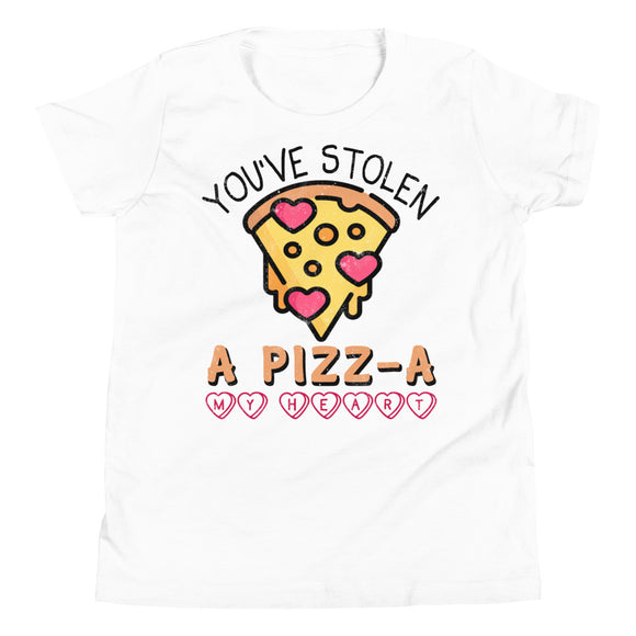4_109 - You've stolen a pizz-a my heart - Youth Short Sleeve T-Shirt