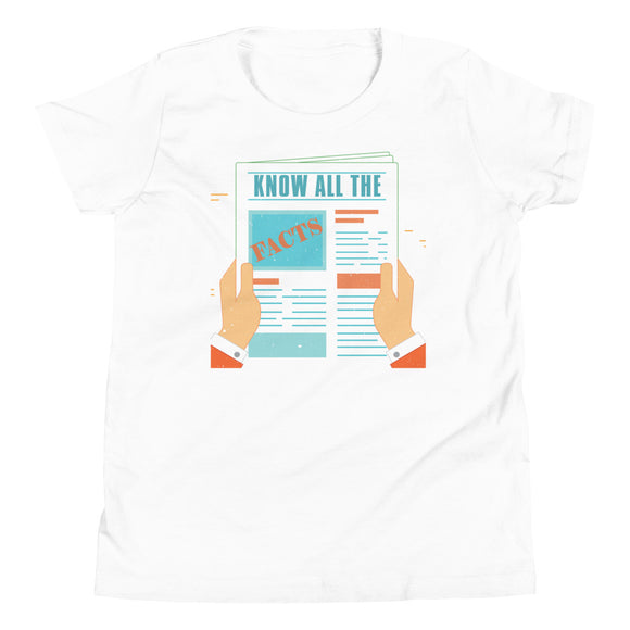 7_65 - Know all the facts - Youth Short Sleeve T-Shirt