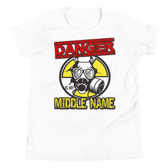 6_180 - Danger is my middle name - Youth Short Sleeve T-Shirt