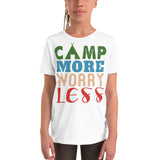 2_270 - Camp more, worry less - Youth Short Sleeve T-Shirt