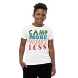 2_270 - Camp more, worry less - Youth Short Sleeve T-Shirt