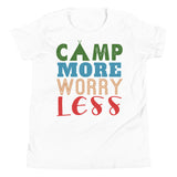 2_270 - Camp more, worry less - Youth Short Sleeve T-Shirt