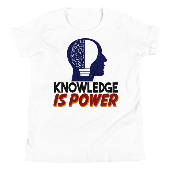 3_48 - Knowledge is power - Youth Short Sleeve T-Shirt